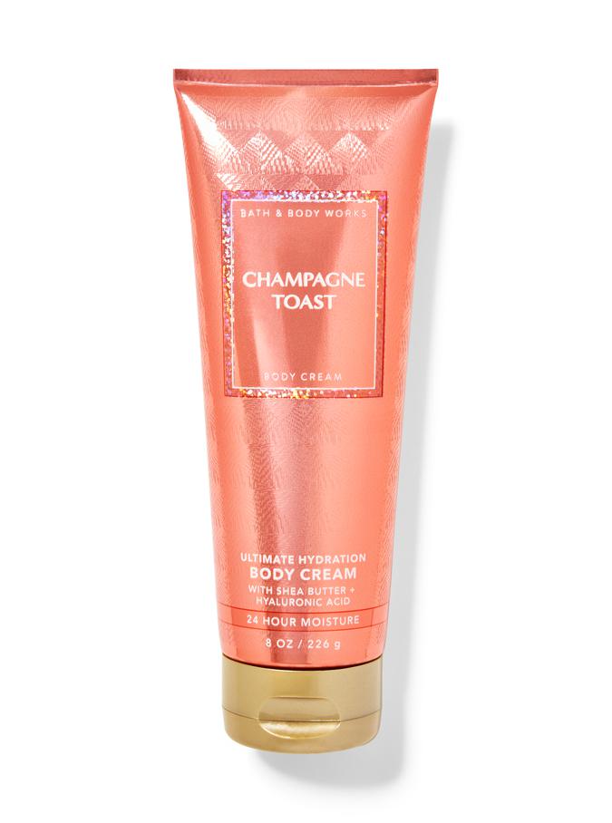 Bath & Body Works Champagne Toast Body Cream (226g) for hydrated skin