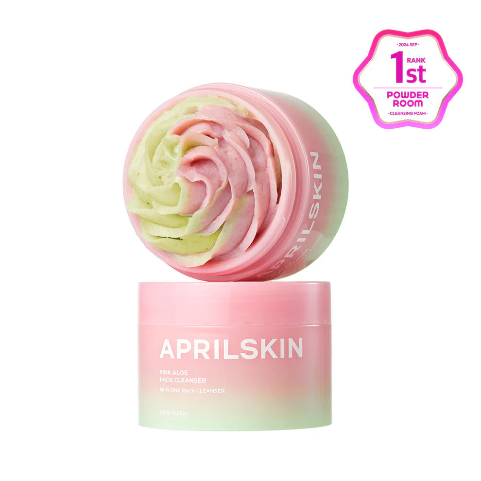 "AprilSkin Pink Aloe, Facial Cleanser, Exfoliating Cleanser, hydrating cleanser, Korean skincare, Aloe"