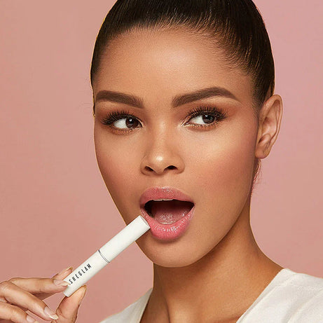 "Sheglam pink lip balm, nourishing lip balm, tinted lip balm, moisturizing lip balm, soft lips, lip care"