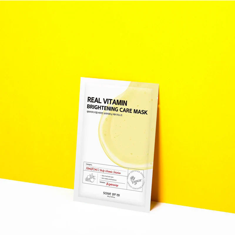 SOMEBYMI Real Vitamin Brightening Care Mask for glowing skin