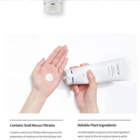 "Tirtir cleanser, Centella cleanser, sensitive skin cleanser, gentle foam cleanser, soothing cleanser, calming cleanser"