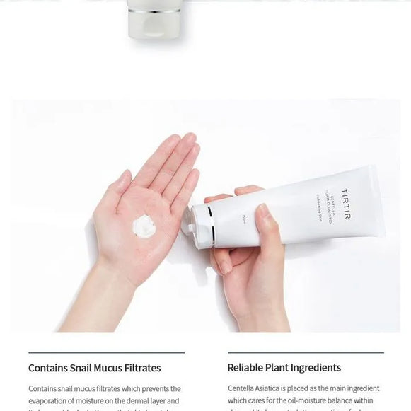"Tirtir cleanser, Centella cleanser, sensitive skin cleanser, gentle foam cleanser, soothing cleanser, calming cleanser"