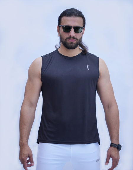 Embrace Style and Comfort with Athleisure Pro Tank Top Black - Superior Menswear