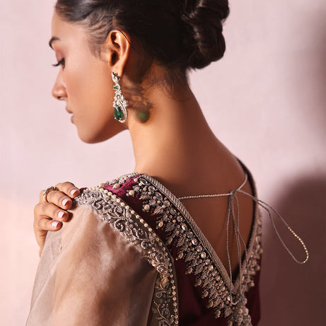 black saree party wear, com saree with jacket, indian saree