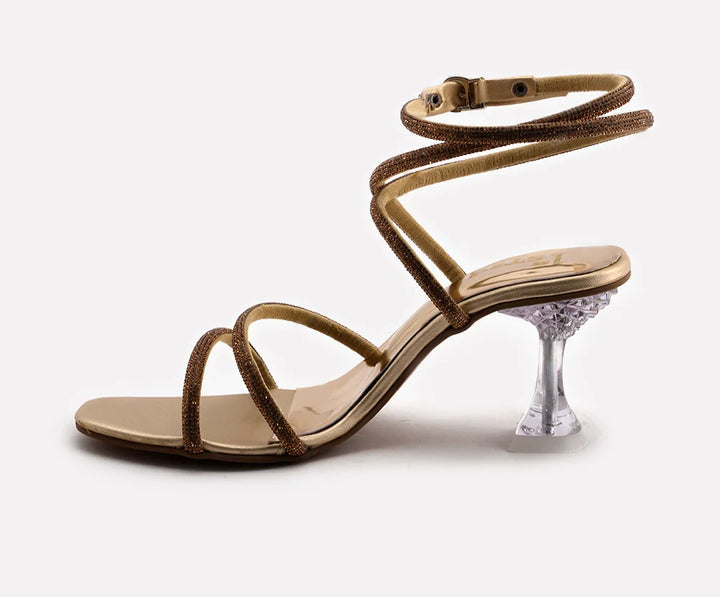 gold sandals heels, gold strappy sandals, kitten heel