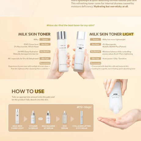 "Tirtir skin toner, moisturizing toner, soft skin, milk toner, hydrating toner, skincare toner"