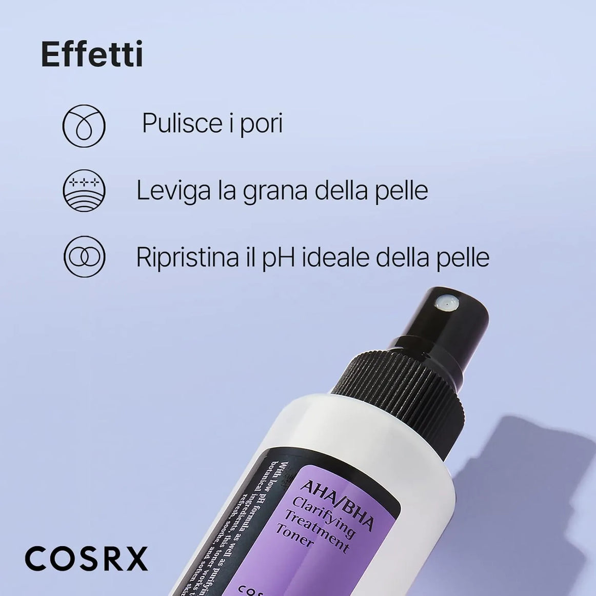 Cosrx AHA/BHA Clarifying Toner 150ml for smooth skin