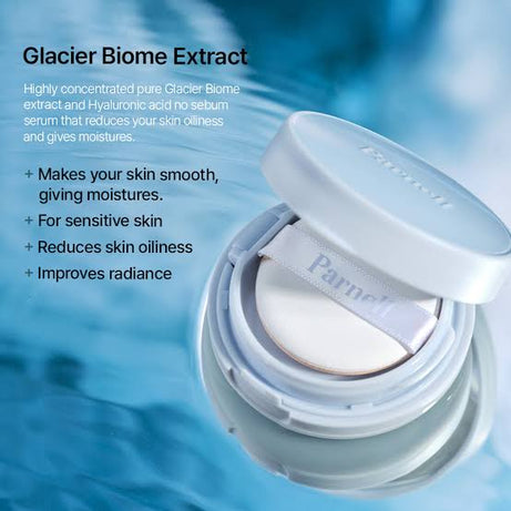 Parnell Glacial Biome Water No-Sebum Cushion for matte skin