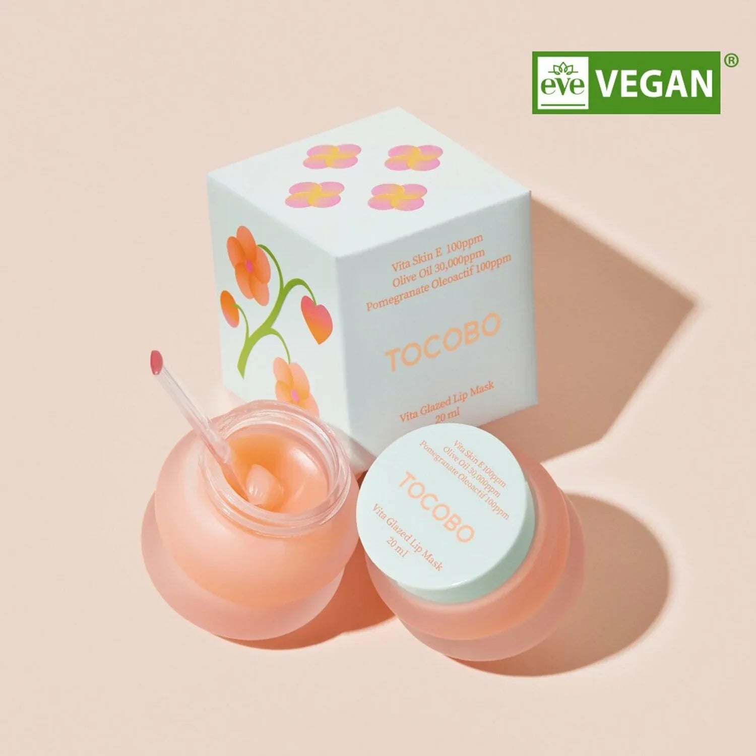 Tocobo Vita Glazed Lip Mask for soft, hydrated lips