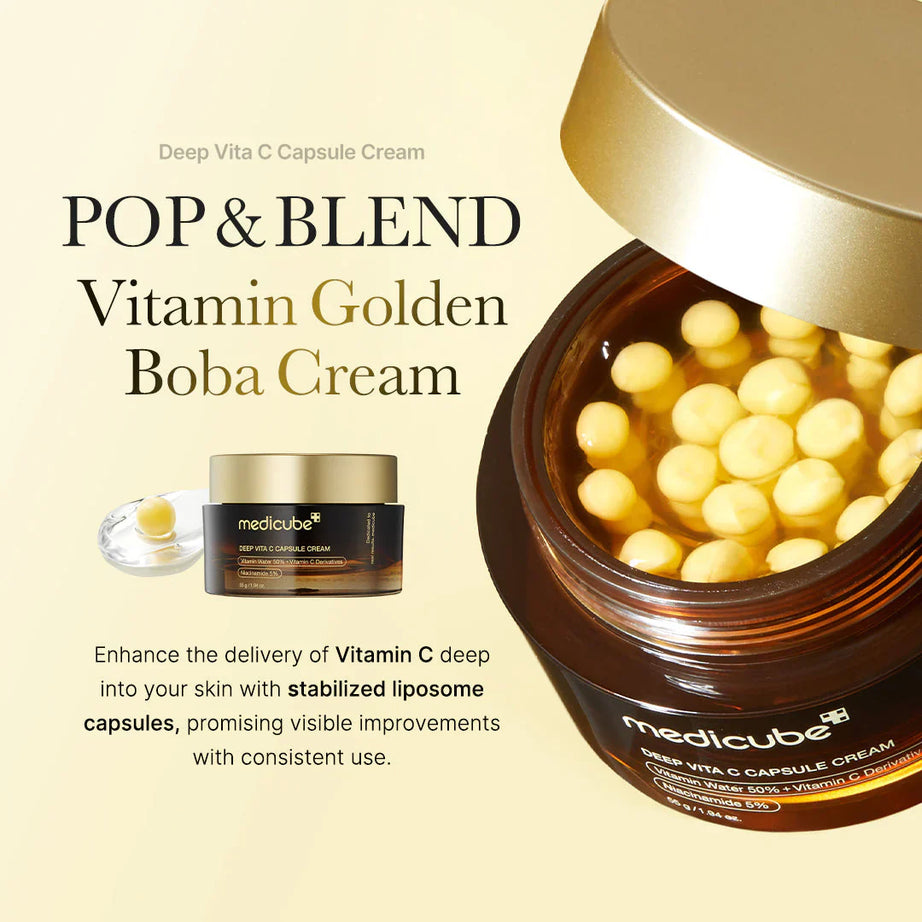 Medicube Deep Vita C Capsule Cream for Bright & Glowing Skin