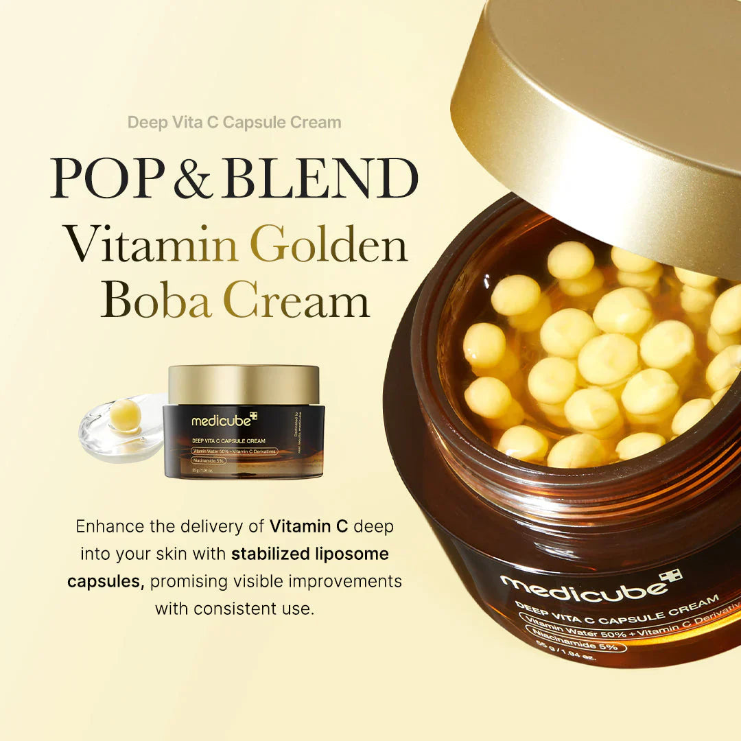 Medicube Deep Vita C Capsule Cream for Bright & Glowing Skin