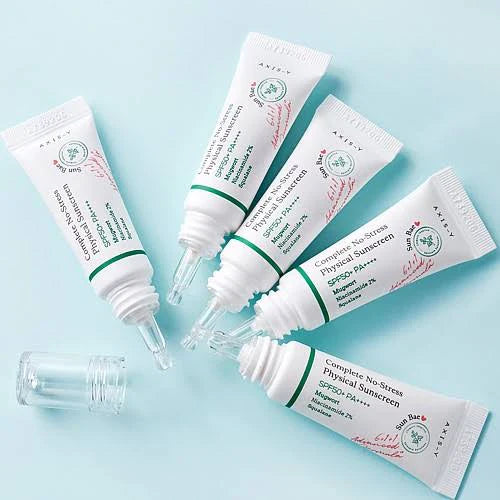 "No-Stress Sunscreen, physical sunscreen, mini sunscreen, SPF protection, skincare, sun care, travel sunscreen"