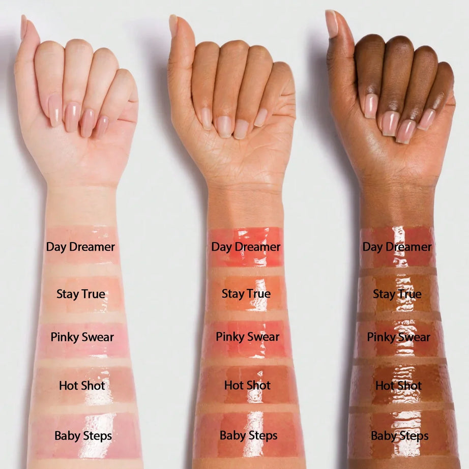 "Sheglam tinted lip oil, hydrating lip oil, glossy lip oil, lip care, tinted gloss, jelly lip oil"