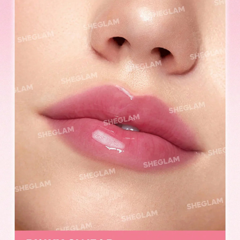 "Sheglam tinted lip oil, hydrating lip oil, glossy lip oil, lip care, tinted gloss, jelly lip oil"