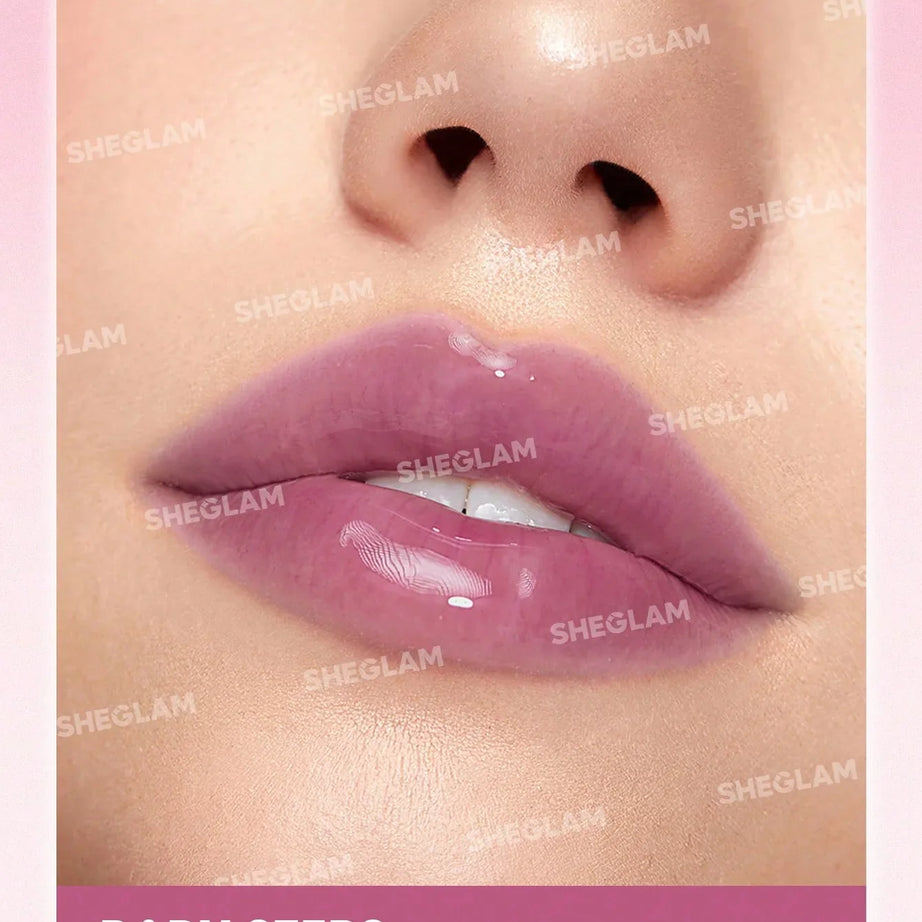 "Sheglam tinted lip oil, hydrating lip oil, glossy lip oil, lip care, tinted gloss, jelly lip oil"