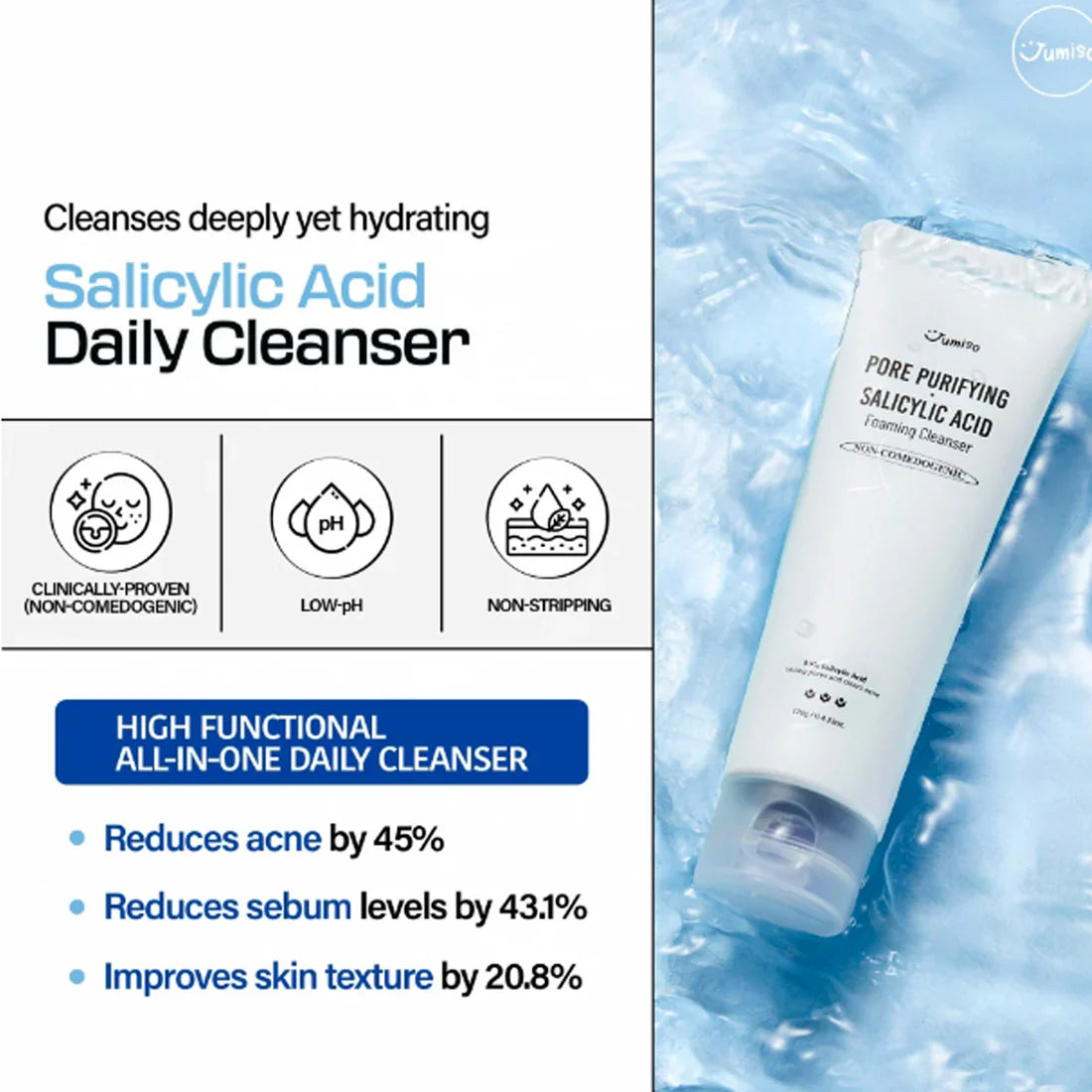 Pore-Purifying Salicylic Acid Foaming Cleanser for Clear Skin