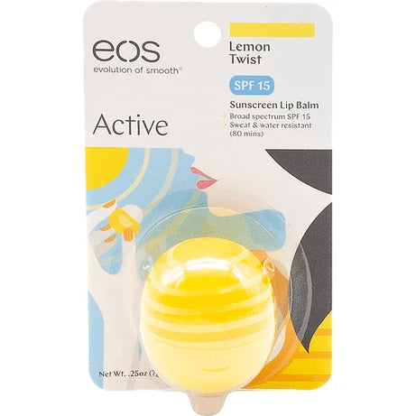 EOS Shea Lip Balm SPF 15 Lemon Twist for Daily Lip Protection