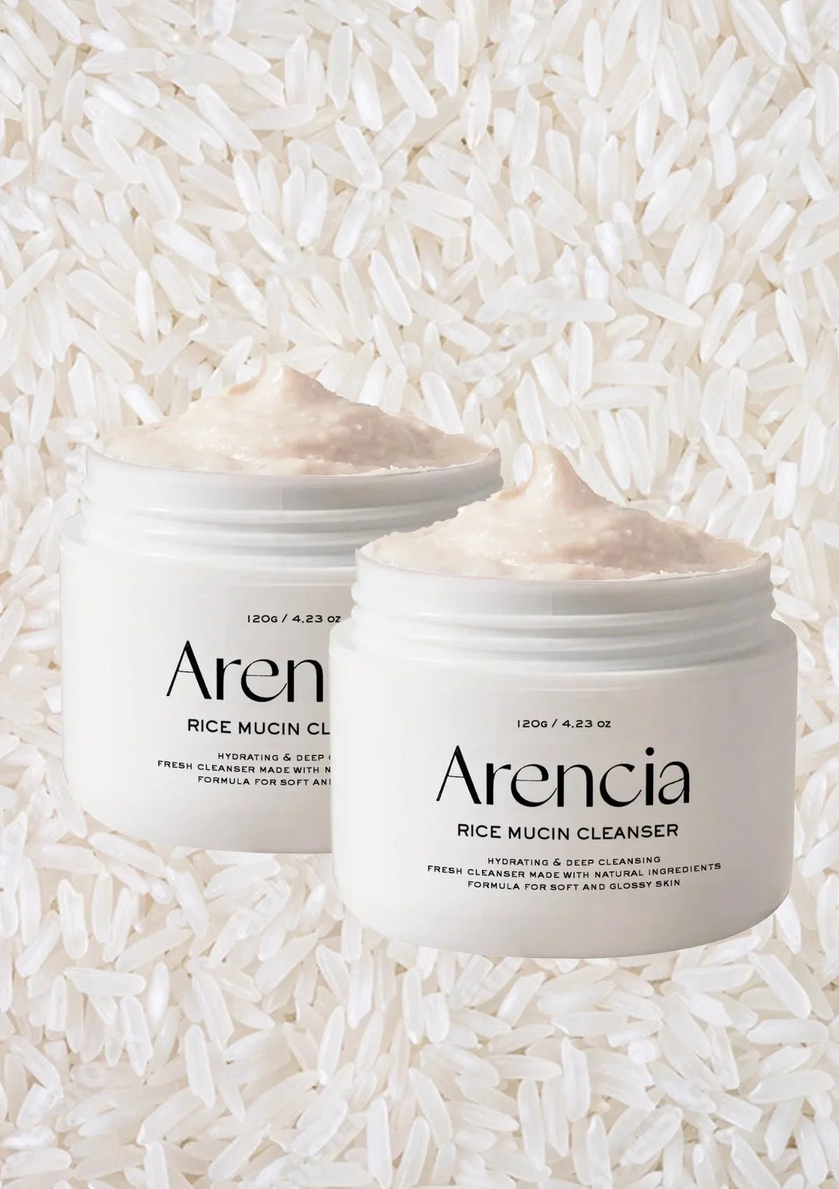 ARENCIA Rice Mucin Cleanser 120g for Hydrated Skin