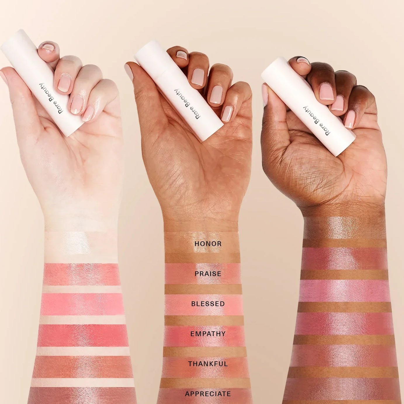 Rare Beauty With Gratitude Dewy Lip Balm for soft and hydrated lips