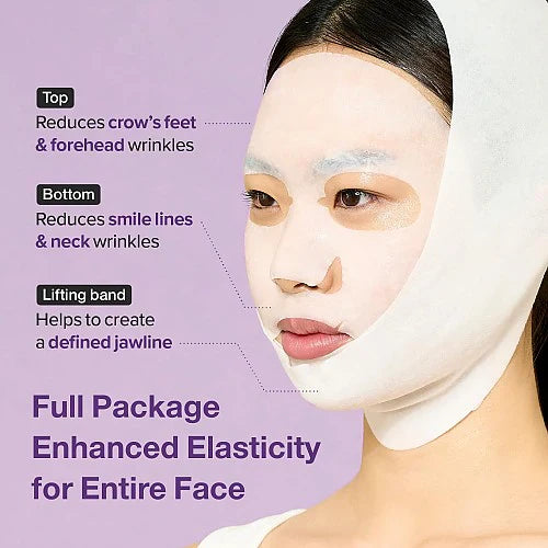 "Numbuzin Bio Lifting Mask, anti-aging mask, facial mask, lifting mask, rejuvenating skincare, K-beauty, full cover mask"