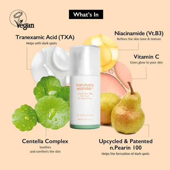 Haruharu Wonder Centella 4% TXA Dark Spot Go Away Serum for clear skin