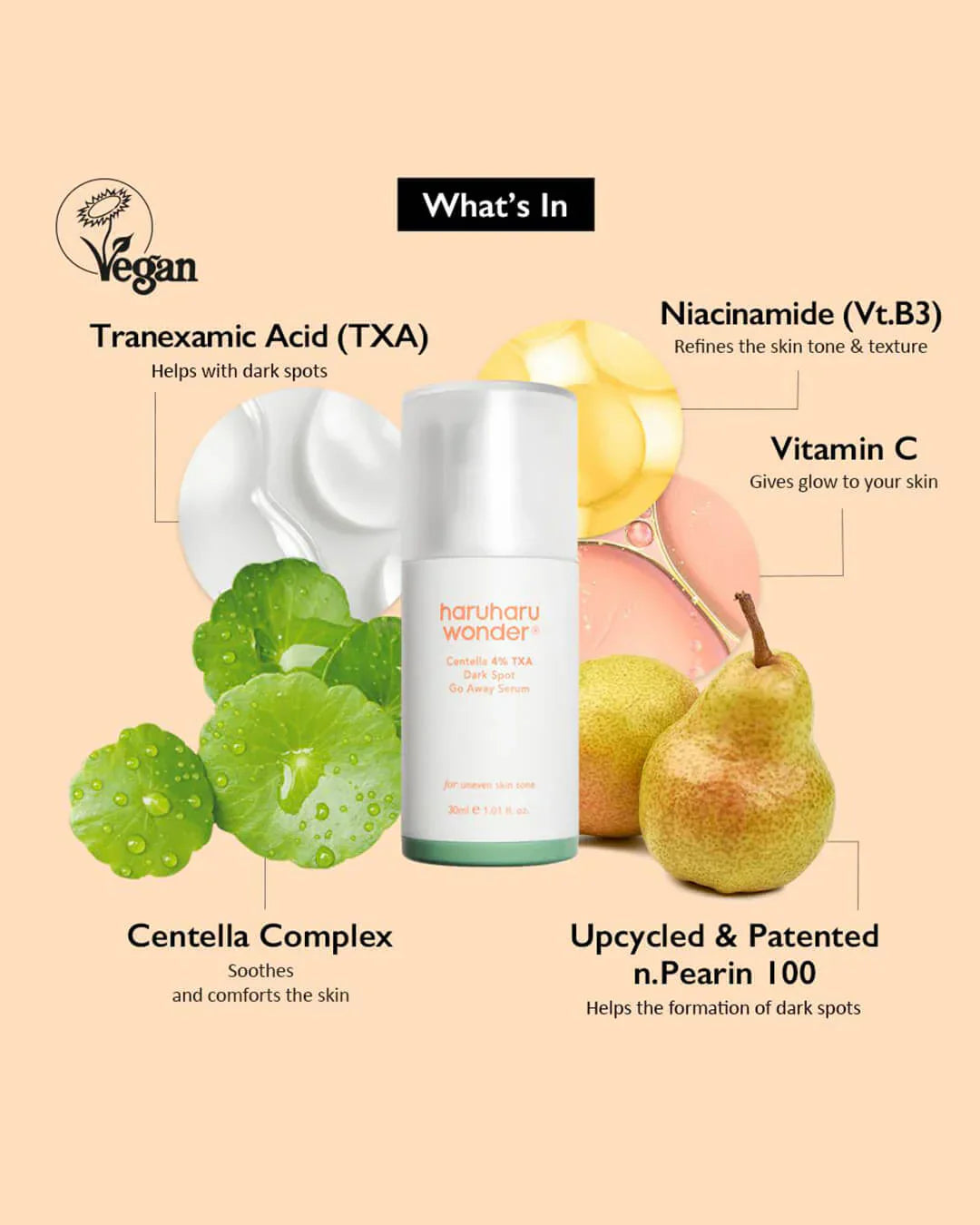 Haruharu Wonder Centella 4% TXA Dark Spot Go Away Serum for clear skin