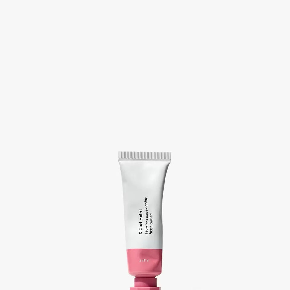 "Glossier Cloud Paint, seamless cheek color, natural blush, puff cheek tint, makeup, Korean beauty, soft blush, cheek tint"