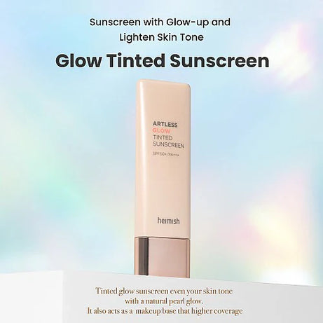 heimish Artless Glow Tinted Sunscreen Shine Beige SPF50+ PA+++ 40ml