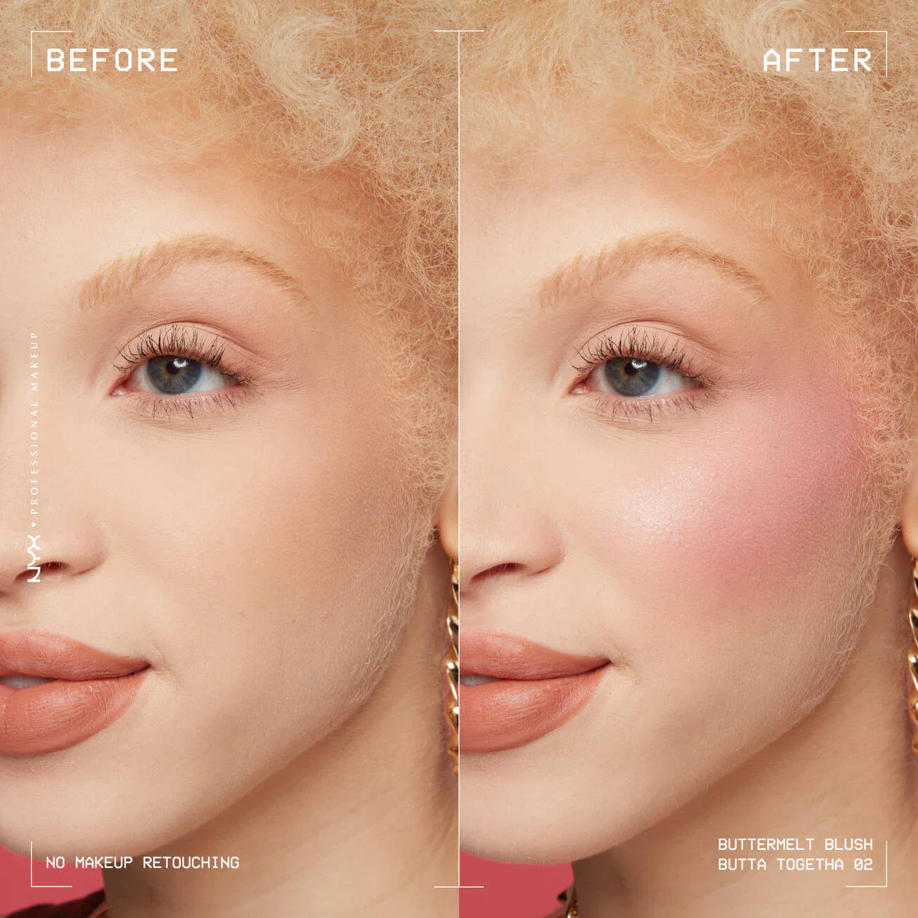 "NYX Buttermelt Blush, creamy blush, buildable blush, flawless blush, cheek color, makeup, soft blush"