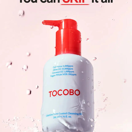 "Tocobo pore control, calamine cleanser, pore cleansing oil, deep pore cleanse, calming oil, soothing cleanser"