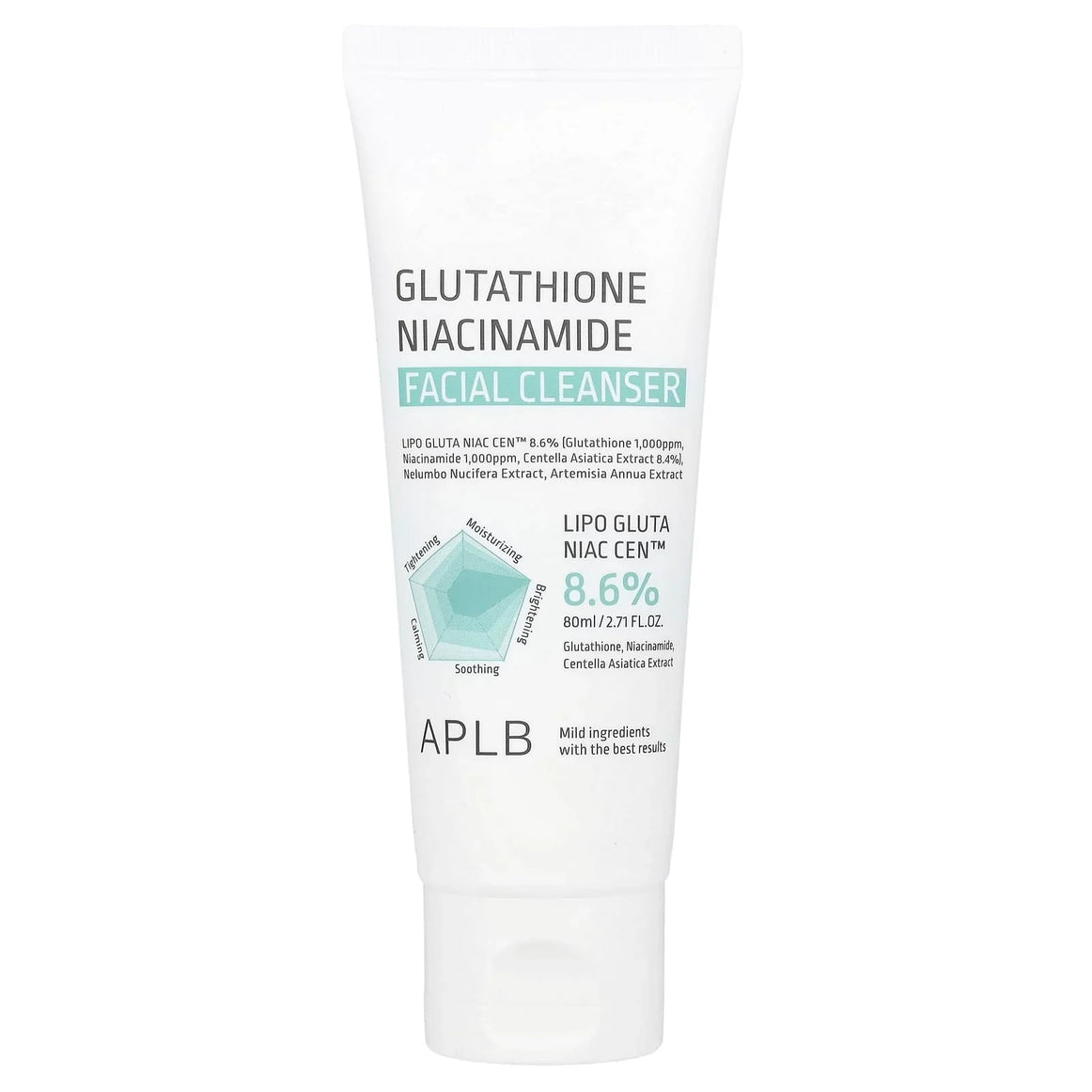 "APLB Cleanser, Glutathione Cleanser, Niacinamide Cleanser, brightening facial cleanser, Korean cleanser"