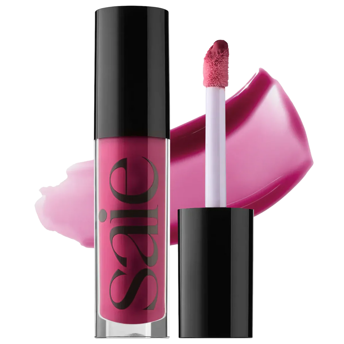 Saie Glossy Bounce Hydrating Lip Oil for smooth, glossy lips