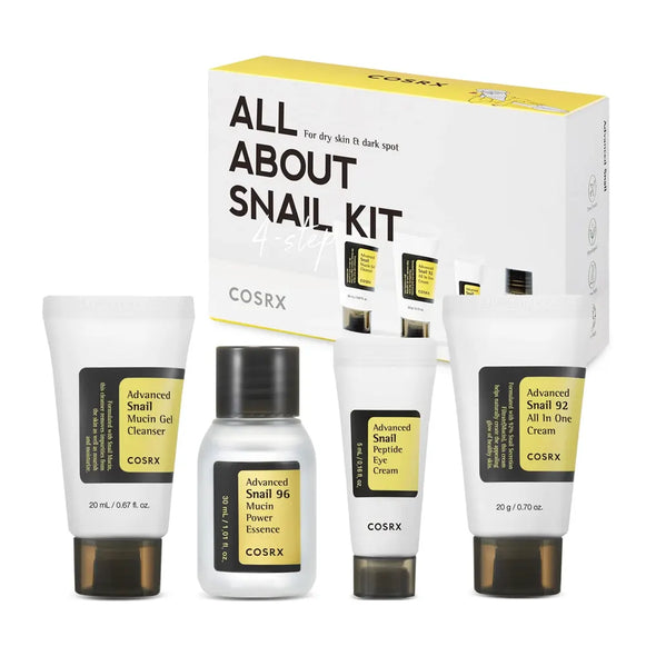 Cosrx - All About Snail Kit 4-Step for rejuvenating skin and hydration