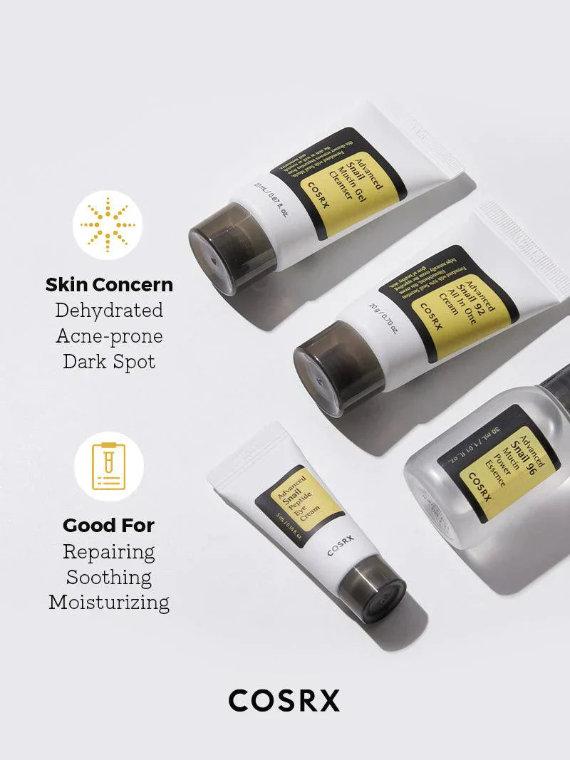 Cosrx - All About Snail Kit 4-Step for rejuvenating skin and hydration