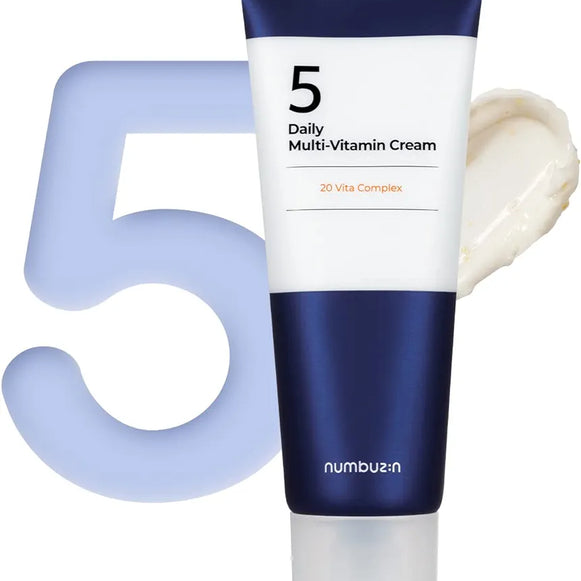 "Numbuzin Multi-Vitamin Cream, vitamin cream, nourishing skincare, daily moisturizer, revitalizing cream, K-beauty"