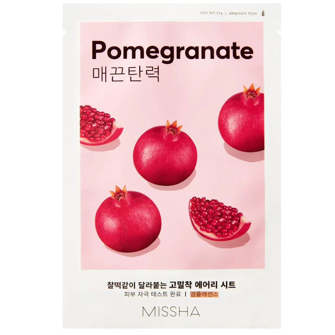 Missha Airy Fit Sheet Mask Pomegranate for Glowing Skin
