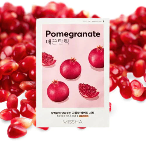 Missha Airy Fit Sheet Mask Pomegranate for Glowing Skin