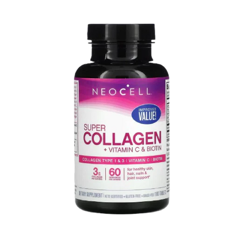 Neocell Super Collagen + C – 180 Tablets for Healthy Skin, Hair, and Nails