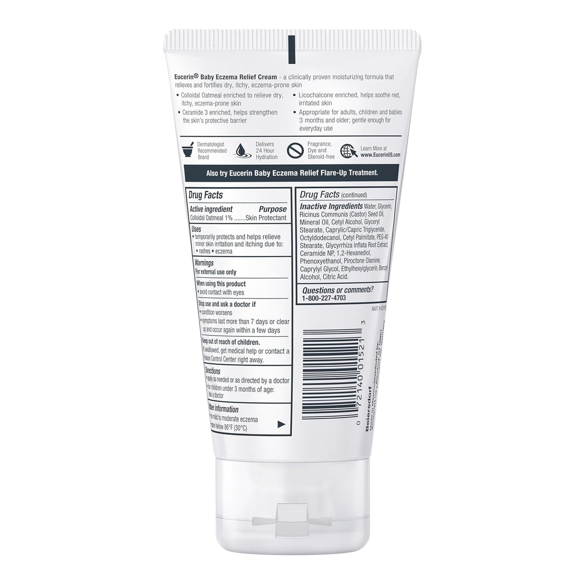 Eucerin Baby Eczema Relief Body Cream for Sensitive Skin
