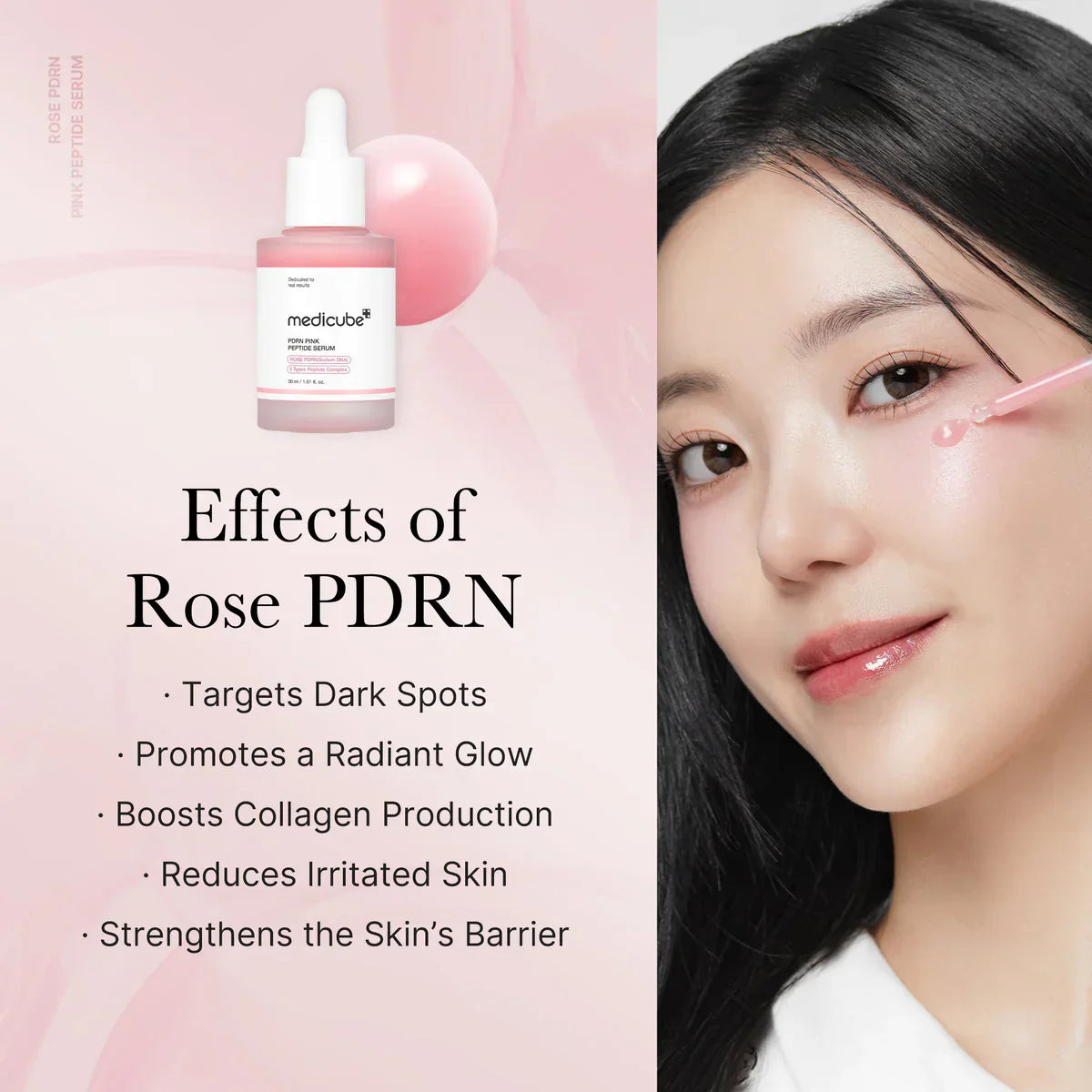 Medicube PDRN Pink Peptide Serum for Skin Regeneration