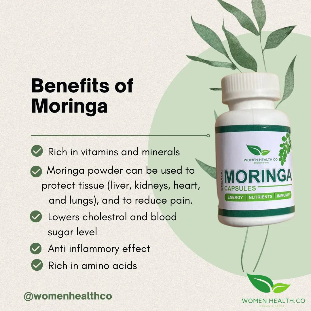 Women Health.Co Moringa Capsules 60 Capsules