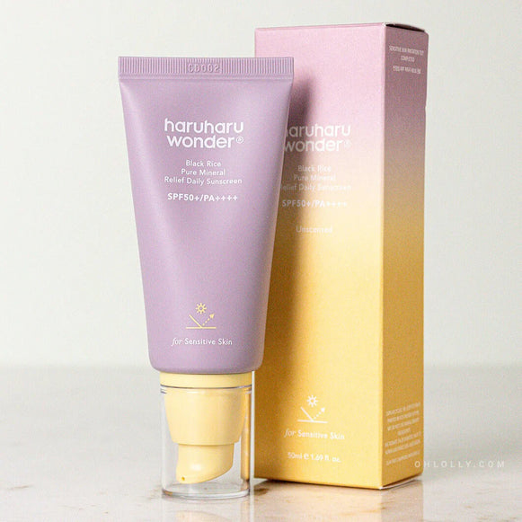 Haruharu Wonder Black Rice Pure Mineral Relief Daily Sunscreen for protection