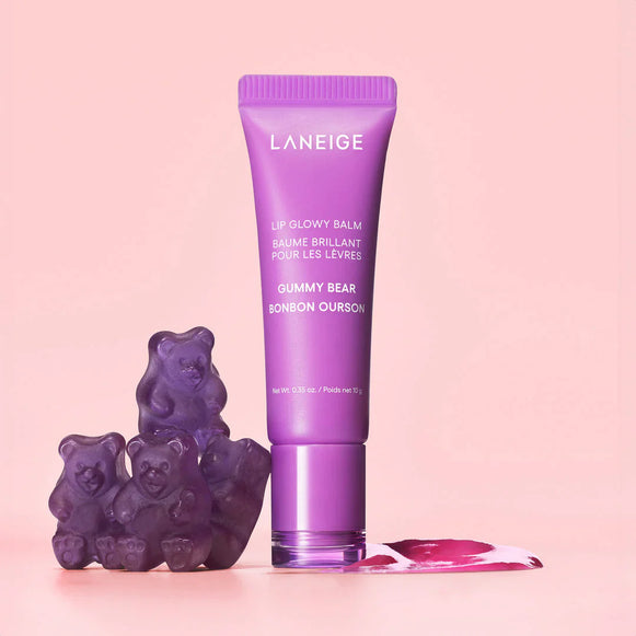 Laneige Lip Glowy Balm Gummy Bear for moisturizing and softening lips