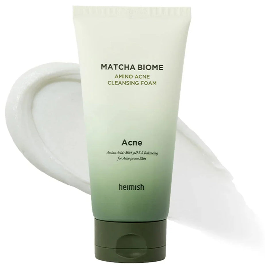 Heimish Matcha Biome Amino Acne Cleansing Foam for acne-prone skin