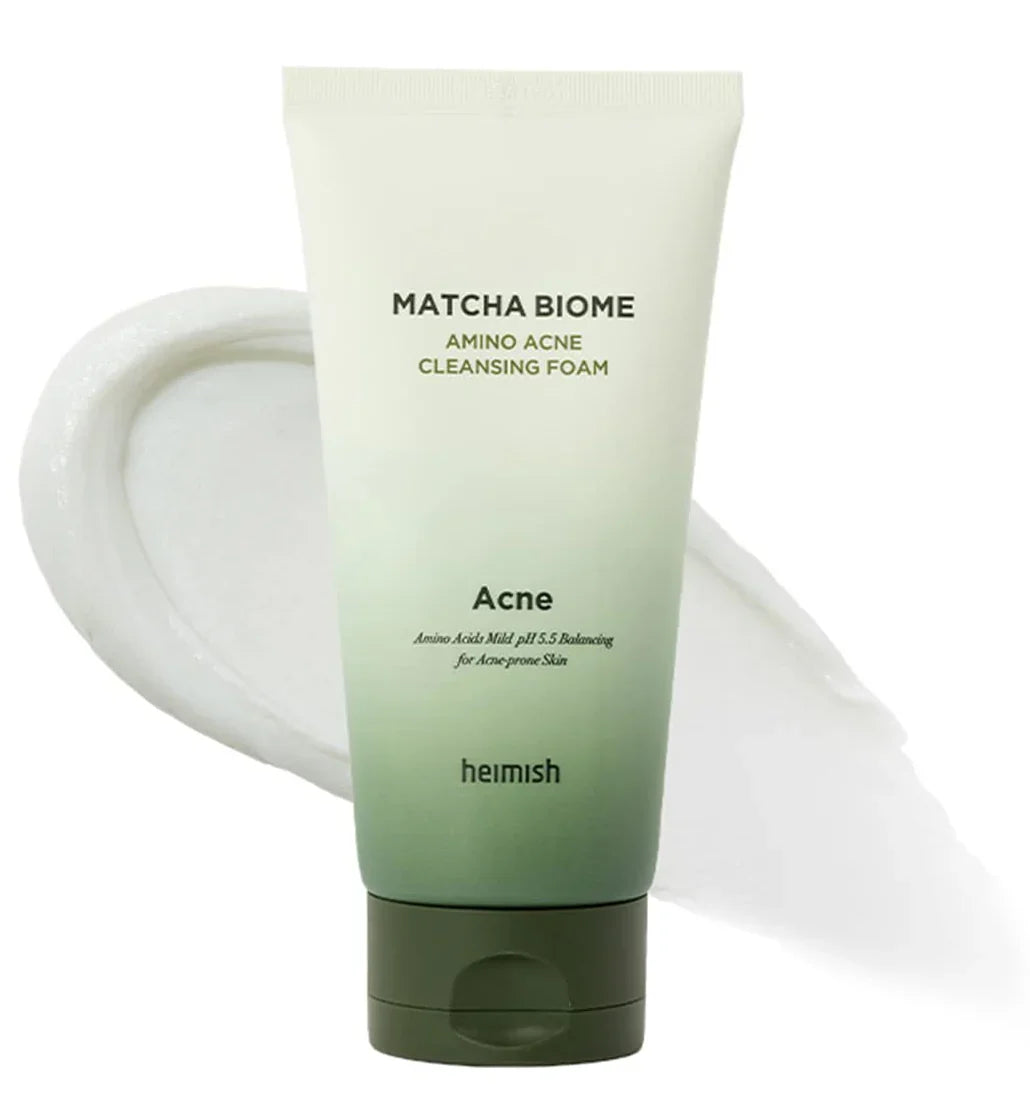 Heimish Matcha Biome Amino Acne Cleansing Foam for acne-prone skin