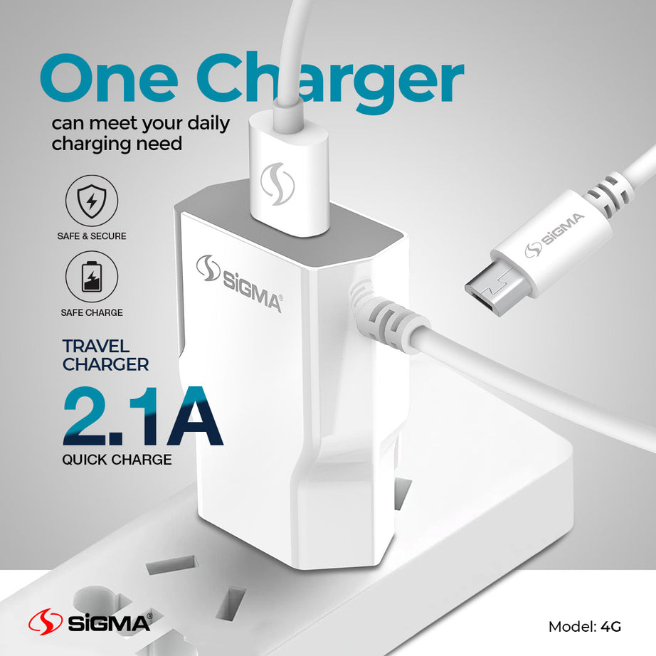 Sigma Travel Charger 4G – Micro