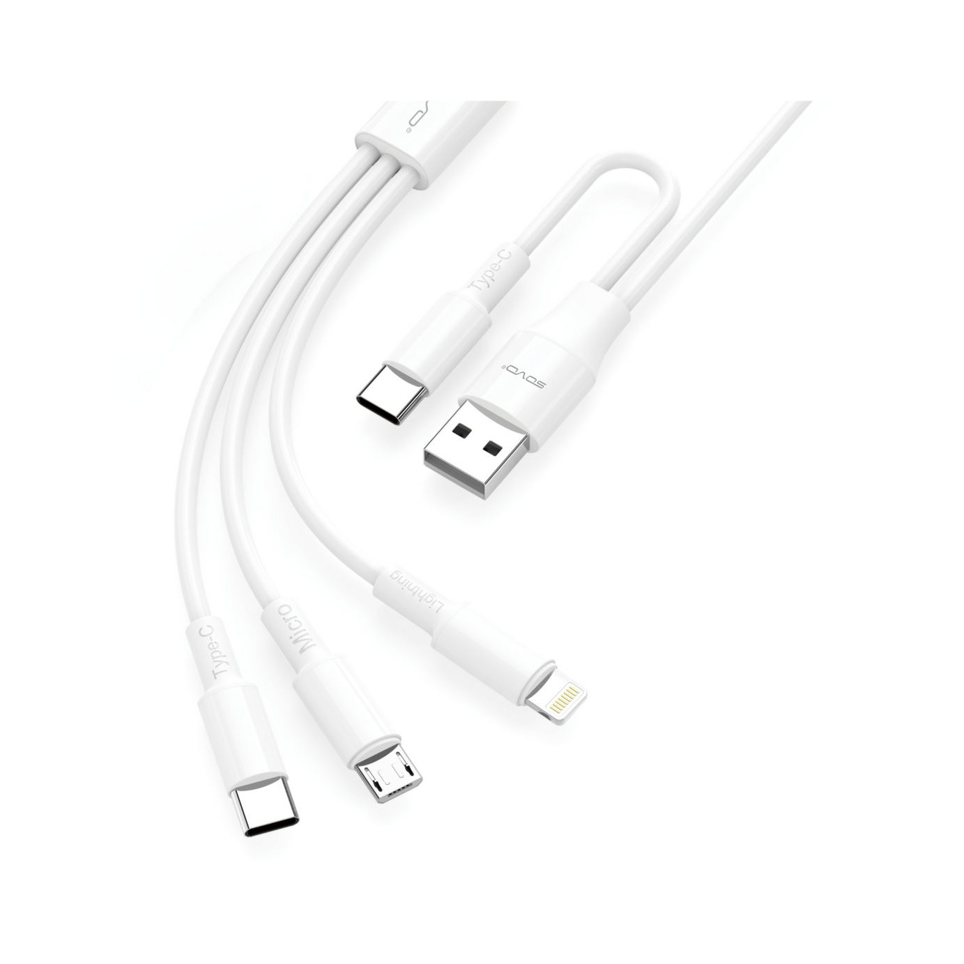 SOVO SC-501 (3 In 2) PD Cable, sovo sc-501 (3 in 2) pd cable price, versatile charging option online