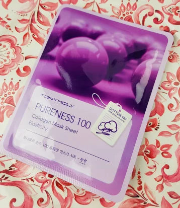 TONYMOLY Pureness 100 Collagen Elasticity Sheet Mask for firm skin