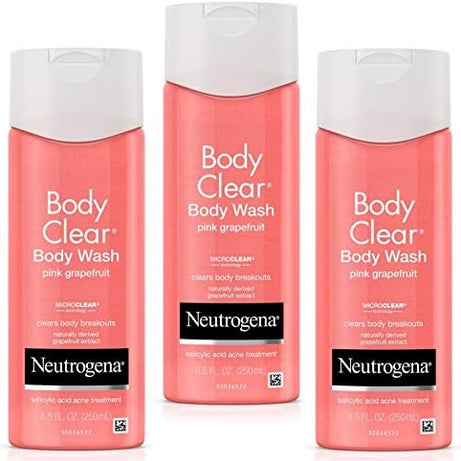 Pink Grapefruit Salicylic Acid Acne Treatment Body Wash for Clear Skin
