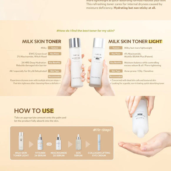 TIRTIR -Light Milk Skin Toner 20ml